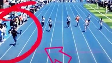 男子100メートル走で選手よりも速いカメラマンが世界中で話題に！