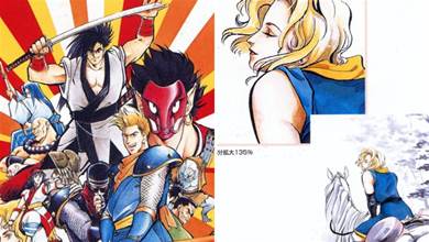 《侍魂》系列中的經典角色造型設計，日式和風刀劍格斗游戲