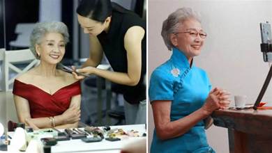 70歲出道演戲「92歲直播帶貨」！這位鶴髪童顏高齡奶奶，活出了人人羨慕的樣子：改變自己永遠不晚
