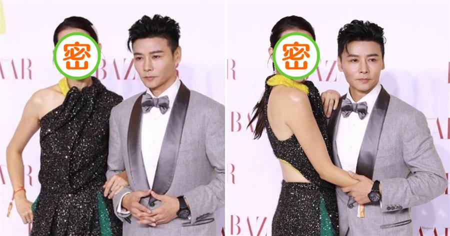 蔡少芬張晉好恩愛啊，男穿西裝女穿禮裙，看不出年齡差