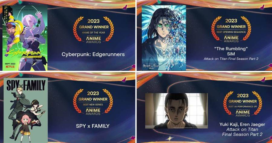 美國B站評選2022年度動畫大獎，《賽博朋克：邊緣行者》突出重圍，《進擊的巨人》拿下6個獎項