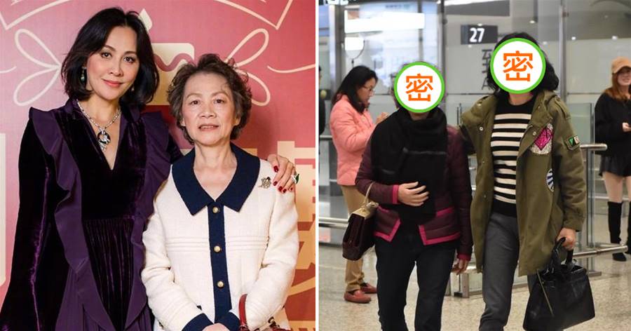 58歲劉嘉玲罕攜媽走機場！77歲媽媽似貴婦，她卻打扮低調似路人：母女倆角色互換