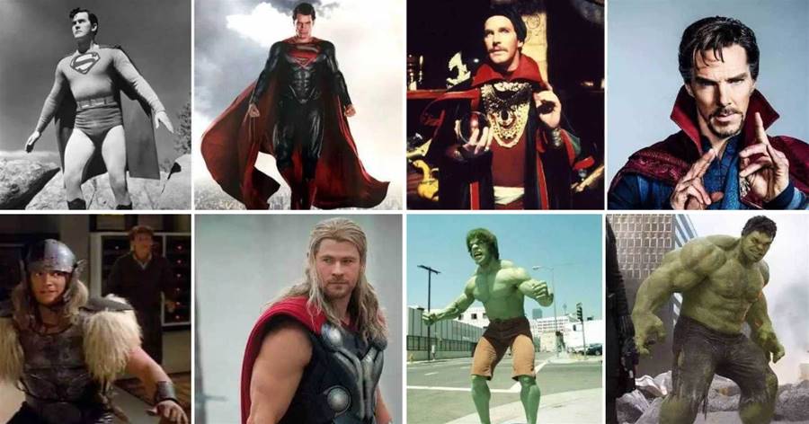超級英雄們以前的樣子VS現在的樣子，差異巨大讓人不忍直視